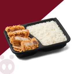 ข้าวหมูสามชั้นกรอบทอดน้ำปลา