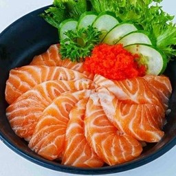 ข้าวหน้าแซลม่อนดิบ
