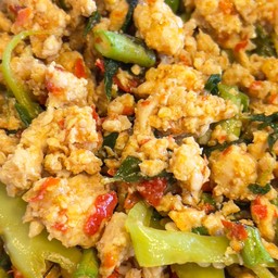 ข้าวราด พริกแกงไก่สับ