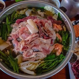 หมูกระทะ (ชุดเล็ก) หมูหมัก สันคอ สามชั้น สันนอก