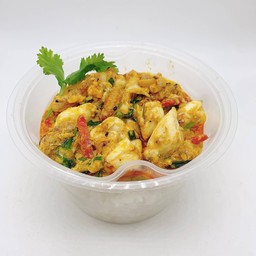 ข้าวสองปูผัดผงกะหรี่