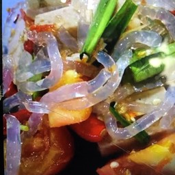 ตำเส้นแก้วปลาร้า