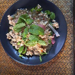 ลาบวุ้นเส้นหมูสับ
