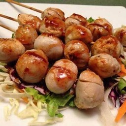 ลูกชิ้นเนื้อปิ้ง(ชุดละ3ไม้)-Beef ball