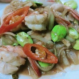 สะตอกุ้งผัดกะปิ