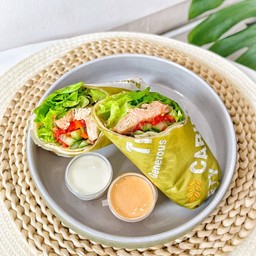 แร็ปอกไก่ย่างซอสบาร์บีคิวแซ่บ