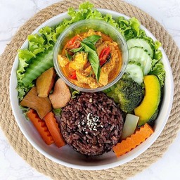 ข้าวไรซ์พะแนงอกไก่กะทิธัญพืชลีน