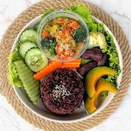 ข้าวไรซ์หมูผัดบล็อกโคลี่ high protein