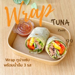 แร็ปทูน่าคั่วกระทะลีนแซ่บ Wrap Tuna
