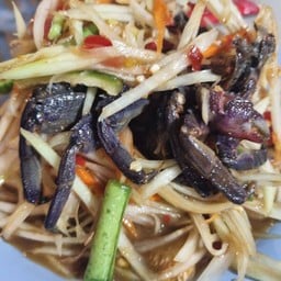 [อร่อยซ่ากับโค้ก] ตำปูปลาร้า +  โค้ก ออริจินัล (ขวด)