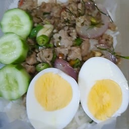 ข้าวปลาร้าผัดหมูทรงเครื่อง