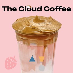 Cloud Strawberry Coffee Latte วิปกาแฟสตรอเบอรี่ลาเต้