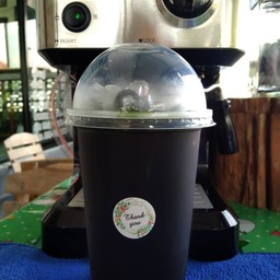 ชาเขียวมะนาว[ ใช้เครื่องชงกาแฟสด และใช้ชาตรามือ]