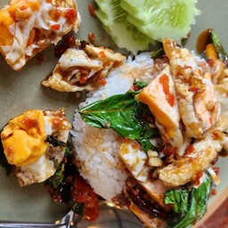 ข้าวราดกะเพราไข่ดาว