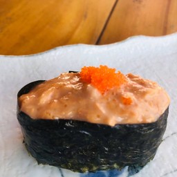 Tuna Salad Sushi with Fish Roe and Orange