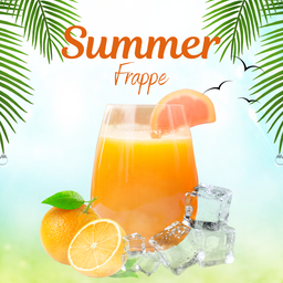 น้ำส้มปั่นผสมเนื้อส้ม No sugar add