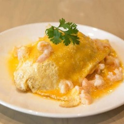 ข้าวไข่ข้นกุ้งสับ