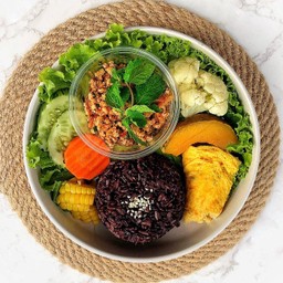 ข้าวไรซ์ลาบหมูแซ่บสุดลีน แคลน้อย