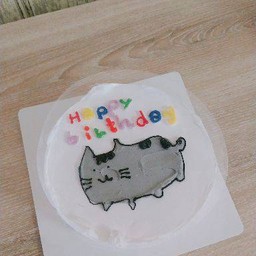 135.พร้อมส่งขนาด 10 cmแมวข้อความหลากสี