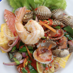 ตำข้าวโพดทะเลรวม