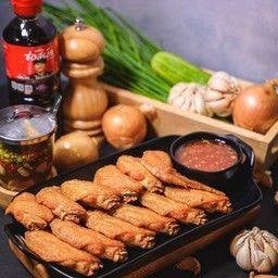 ปีกไก่ทอดน้ำปลา ชุดใหญ่ 12 ชิ้น