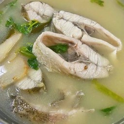 ต้มยำปลากระพงสับ