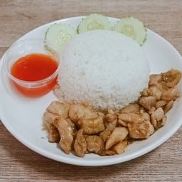 ข้าวไก่กระเทียม