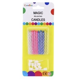 เทียนเป่าไม่ดับ 10 เล่ม