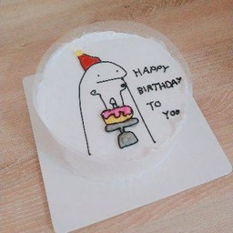 128พร้อมส่งขนาด 10 cmลายเส้นหมวกแดงเป่าเค้ก happy birthday to you