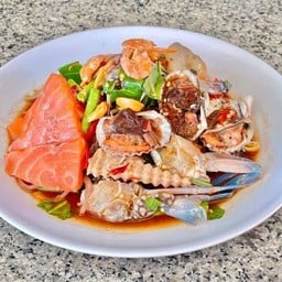 เกาเหลารวม (ยำน้ำปลาร้า