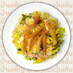 สุกี้หมึกกรอบ ผัดแห้ง