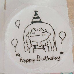 129พร้อมส่งขนาด 10 cmผู้หญิงใส่หมวกลายเส้นสีดำล้วนลูกโป่ง 3 อัน