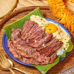 ข้าวหน้าเนื้อลาวาภูเขาไฟ