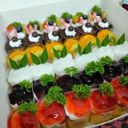 มินิเค้กเซ็ทวันเกิดขนาด2ปอนด์คละ36ชิ้น