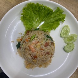 Seafood Fried Rice With Fried Egg