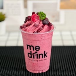 มิกซ์เบอร์รี่นมสด สมูทตี้