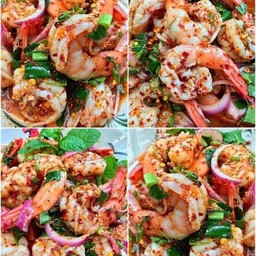 ลาบกุ้งสุก