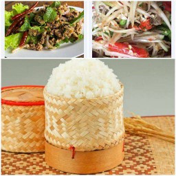 ลาบปลาดุก+ส้มตำ ฟรีข้าวเหนียวหรือข้าวสวย