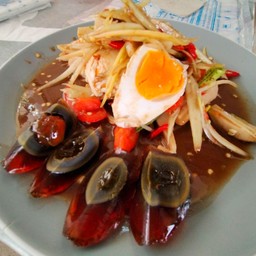 ตำปลาร้า2ไข่