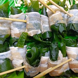 สามชั้นพันสาหร่ายวากาเมะ