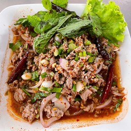 ลาบเนื้อสุก