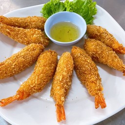 กุ้งชุปแป้งทอด