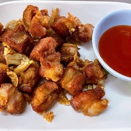 กระดูกหมูอ่อนทอด