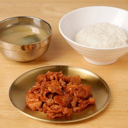 ข้าวหมูบุลโกกิ+ซุปมิโซะ