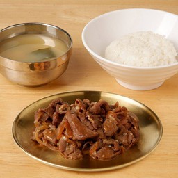 ข้าวหมูคาลบิ+ซุปมิโซะ