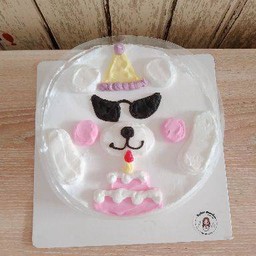 116.พร้อมส่งขนาด 10 cm หมีขาวแว่น