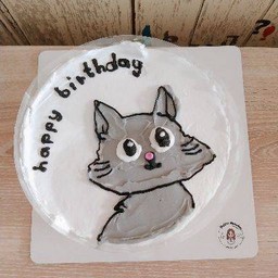 119.พร้อมส่งขนาด 10 cmแมวเทา