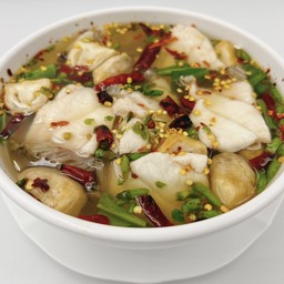 ต้มยำเนื้อปลาเก๋า น้ำใส