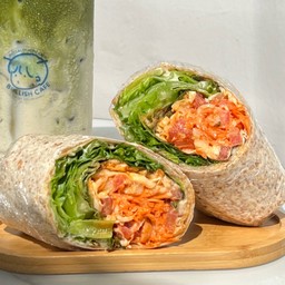 Whole Wheat Wrap อกไก่ย่างน้ำสลัดเลม่อน homemade