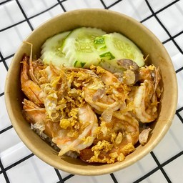 ข้าวกุ้งกระเทียม